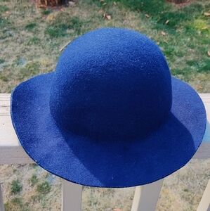 Wool Blue Felt Hat